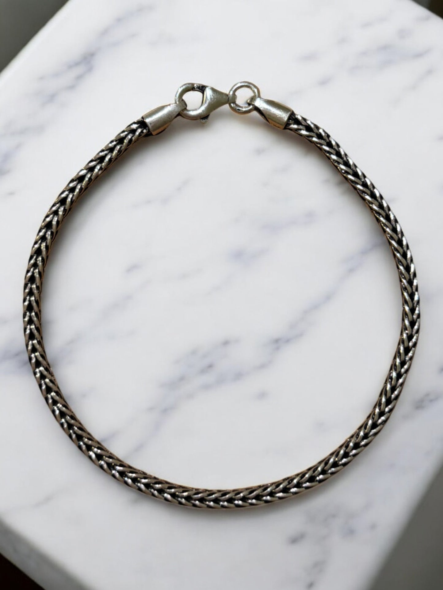 Tilki Kuyruğu Zincir Bileklik 925 Ayar Gümüş