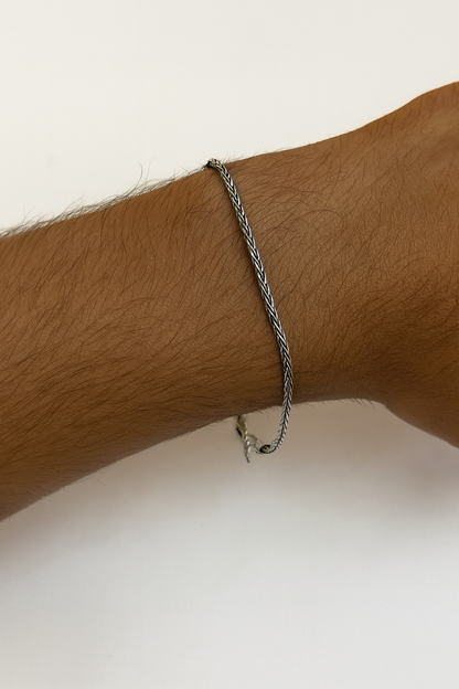 Spiga Zincir Bileklik 925 Ayar Gümüş