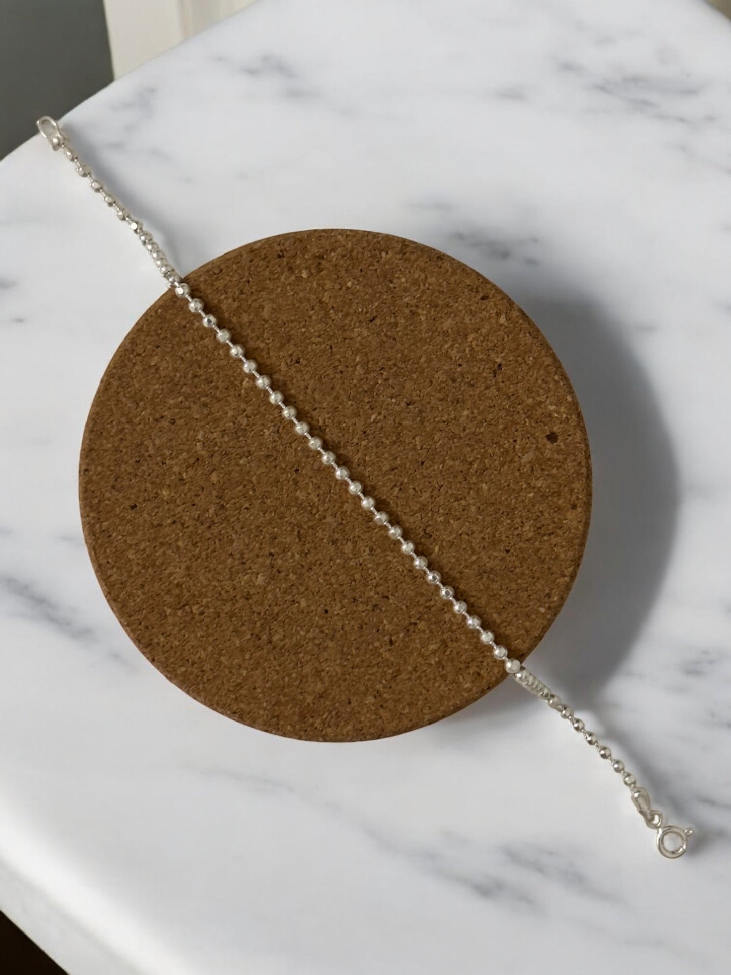 Top Zincir Bileklik 925 Ayar Gümüş